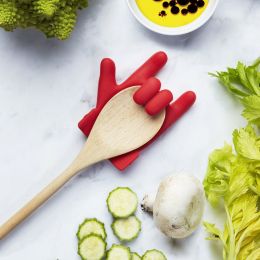 1pc Finger Shaped Pot Cover To Prevent Overflow And Raise The Soup Spoon Holder To Prevent The Soup From Overflowing The Shelf; Innovative Practi