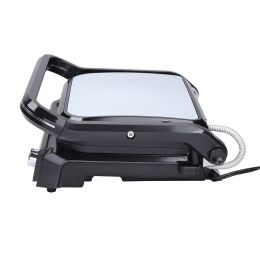 7 IN 1 Commercial Electric Griddle, 14.4" 1800W Indoor Countertop Grill, Restaurant Teppanyaki Grill with Non Stick Iron Cooking Plate