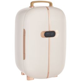 Portable Skincare Fridge with LED Display, 12L Mini Fridge for Beauty, Makeup and Cosmetics, Small Refrigerator Cooler for Bedroom, Home Office, (Option: White-320x305x500 mm)